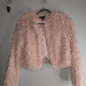 Forever 21 Blush Teddy Jacket